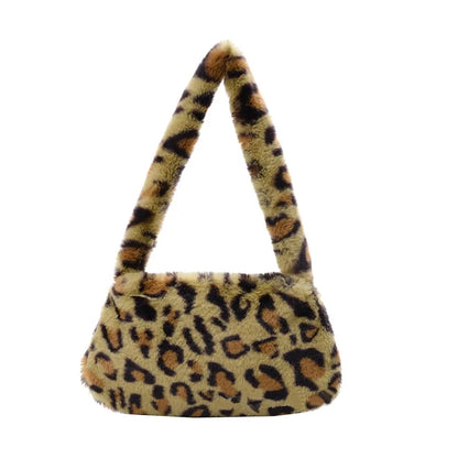 Bolso de mano con estampado animal para el hombro