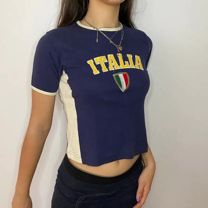 Camiseta con Estampado Italia