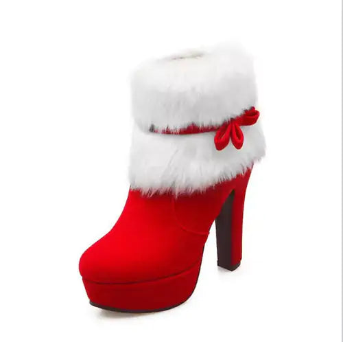 Christmas High Heels Boots