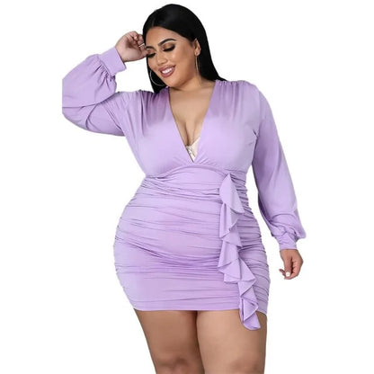 Women Autumn Plus Size Dresses