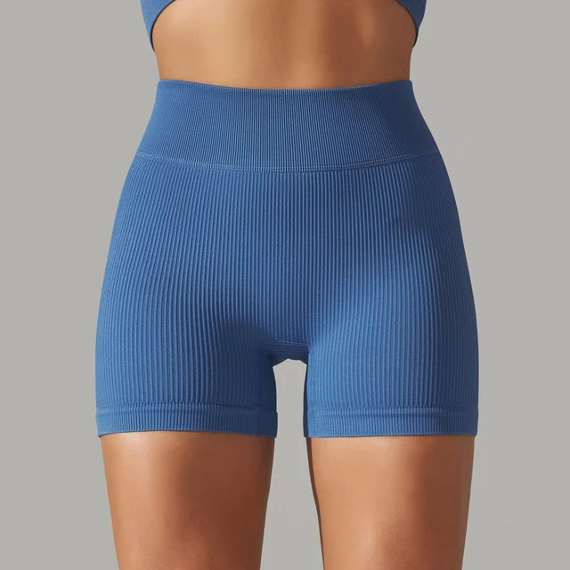 High Waist Seamless Yoga Gym Shorts