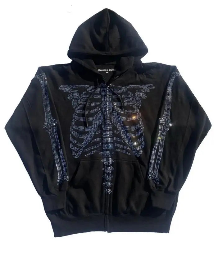 Skull Head Hoodie Women's