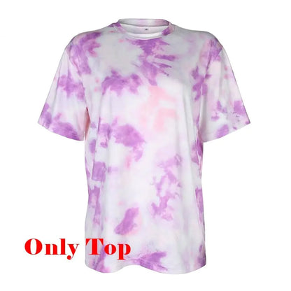 Darlingaga casual tie dye two piece set