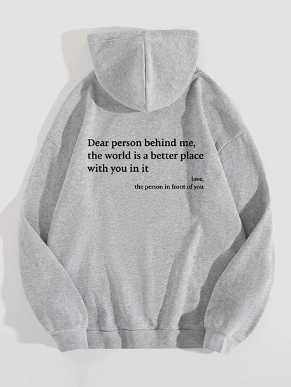 Dear Person Hoodie - Oversized Aesthetic