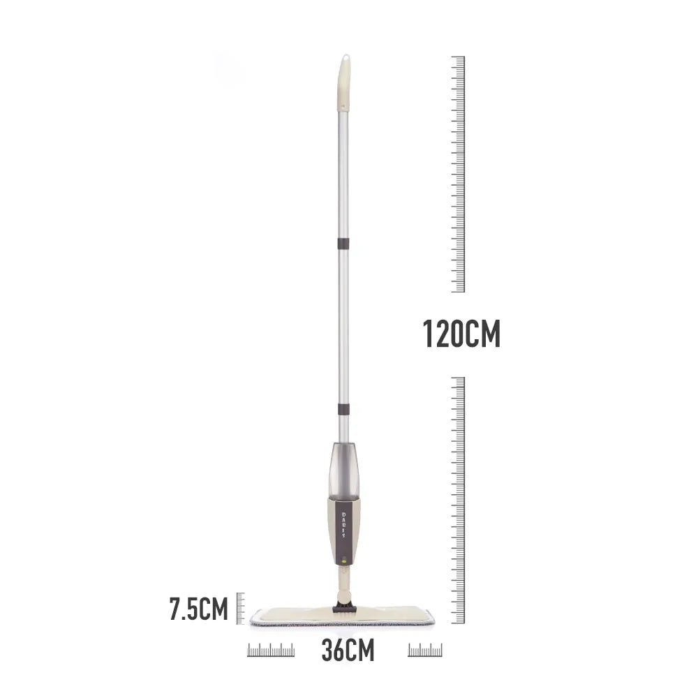 Mopa con paño de microfibra reutilizable