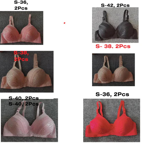 Mix Colors Bralette Soft Cotton Bra