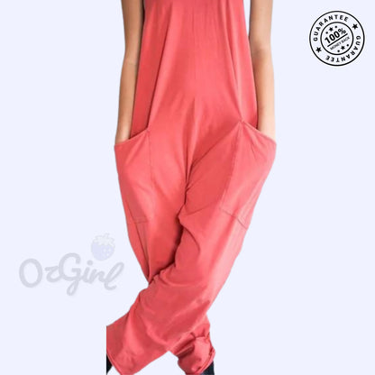 Sleeveless Overall Jumpsuit