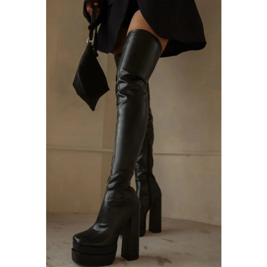 Designer Over The Knee High Boots