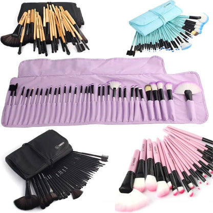 Set Profesional de 32 Piezas de Brochas de Maquillaje