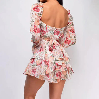 Short dress with open back