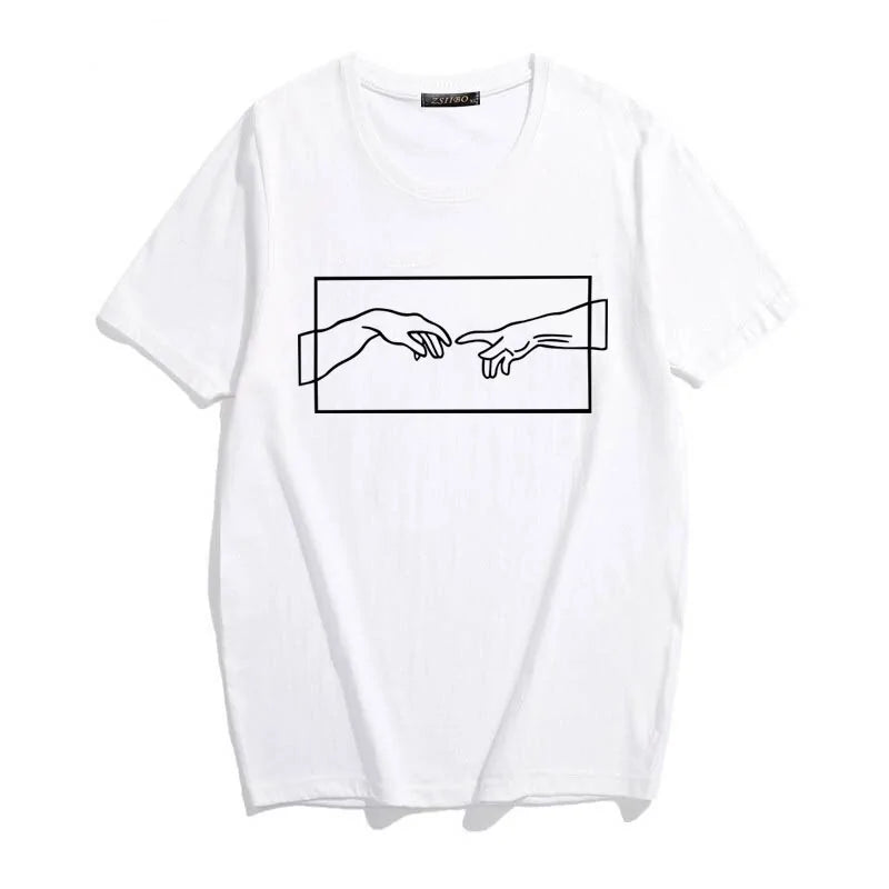 Michelangelo Camiseta Manos para Mujer