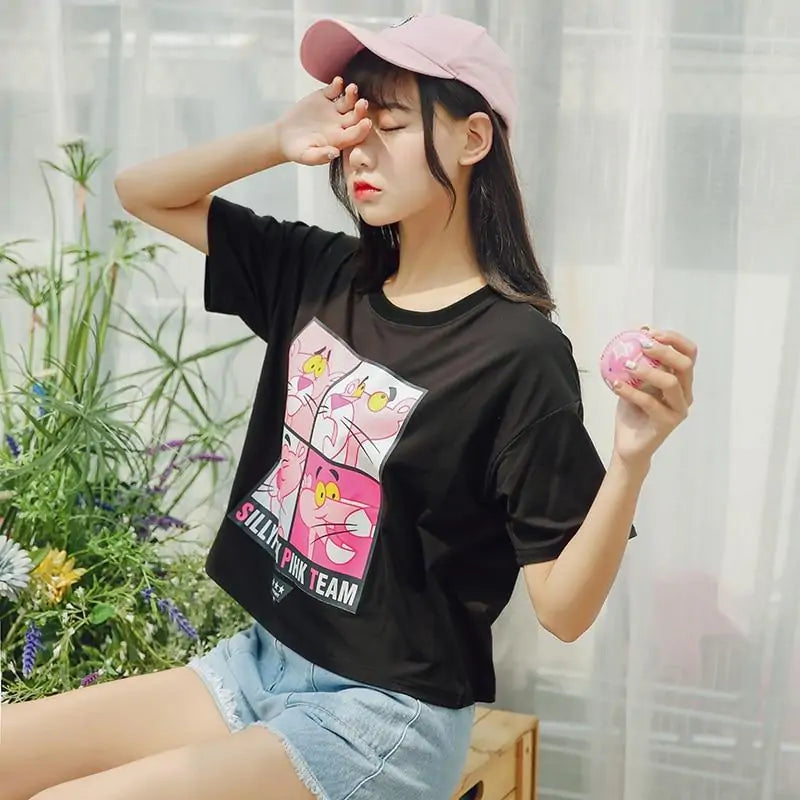 Pink Panther Crop Top