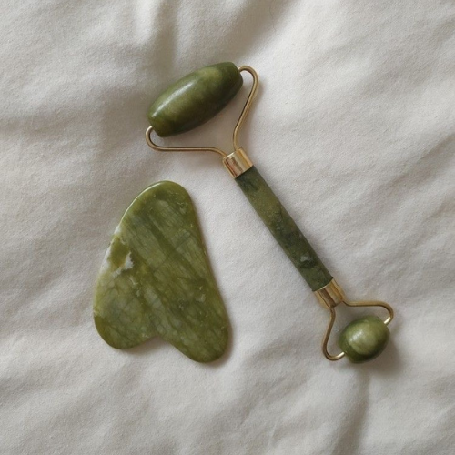 Kit Rodillo de Jade - Gua Sha