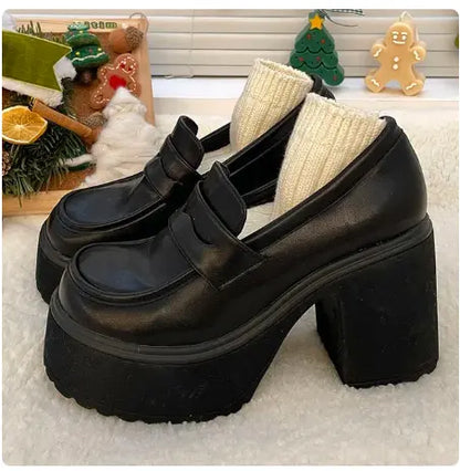 Women's Black Matte Loafers