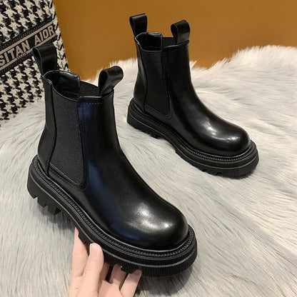 Mid Heel Chelsea Boots