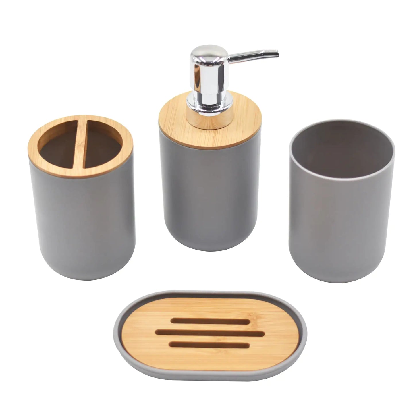 Conjunto de Baño de Madera de Bambú de Lujo Ligero