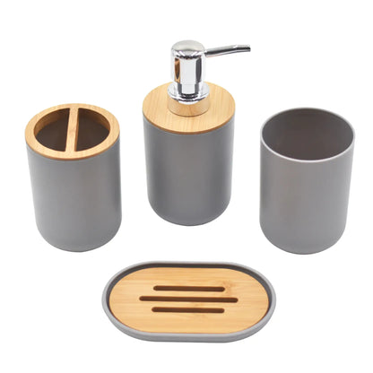 Conjunto de Baño de Madera de Bambú de Lujo Ligero