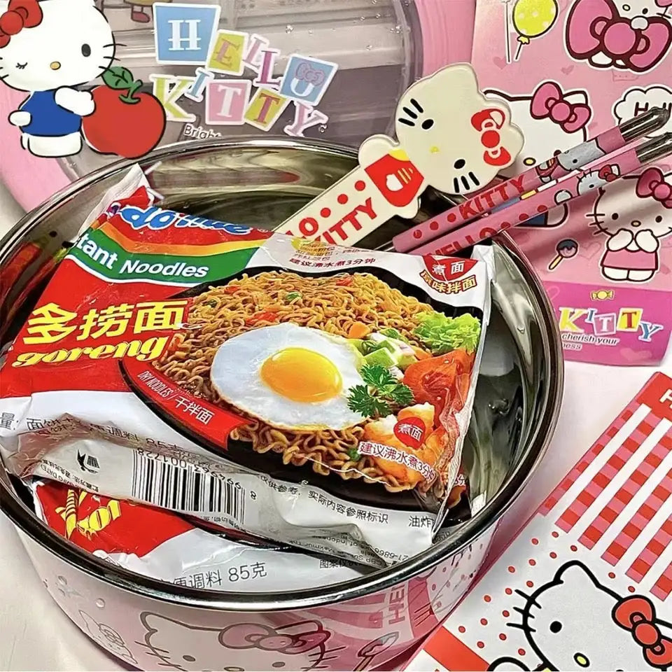 Kawaii Stainless Steel Noodle Bowl