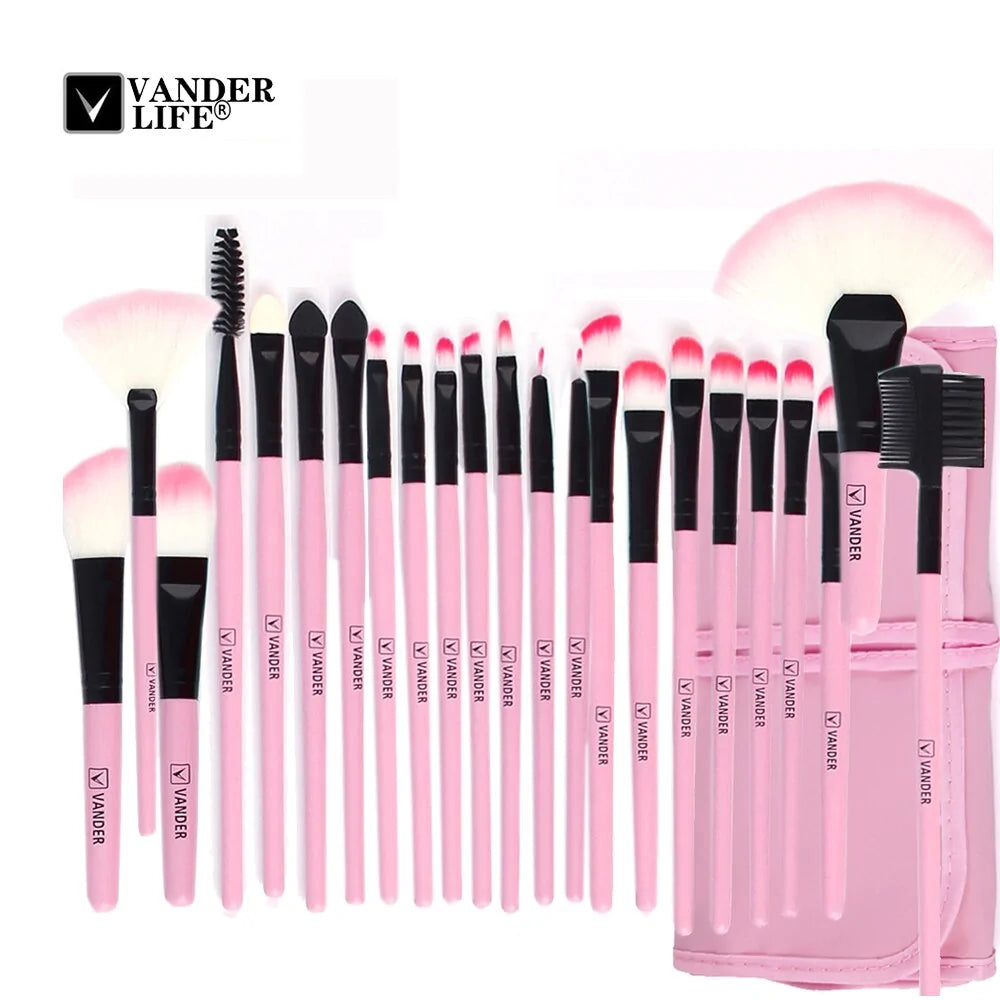 Set Profesional de 32 Piezas de Brochas de Maquillaje