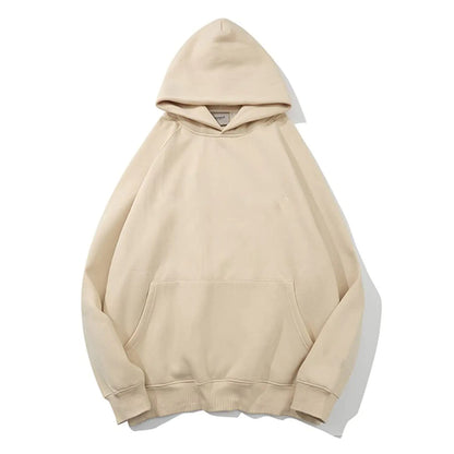 Solid Basic Fleece Hoodie