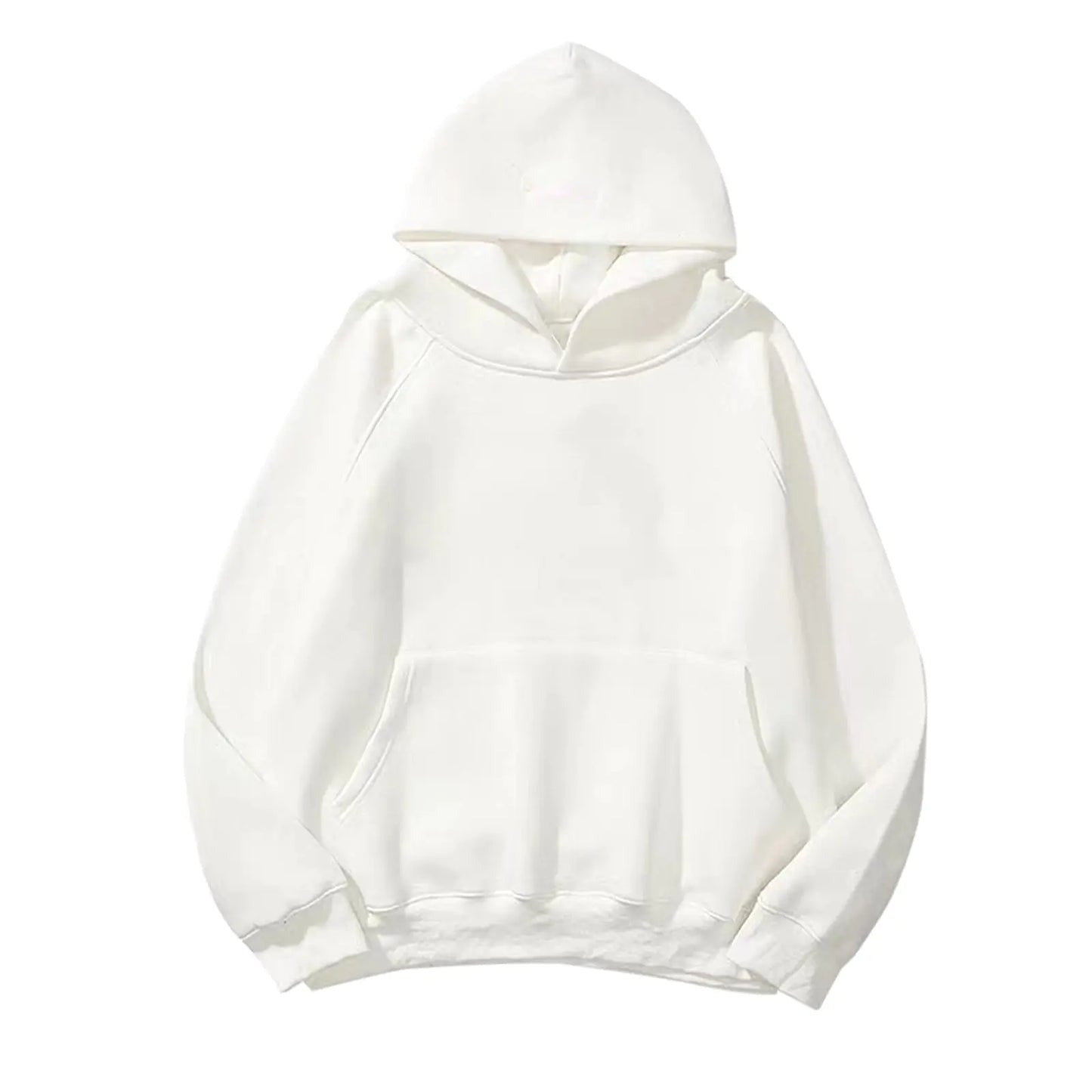 Solid Basic Fleece Hoodie