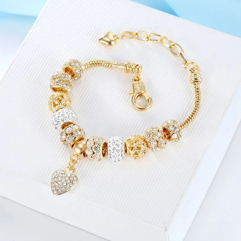 Pulsera Cubica Oro y Diamantes