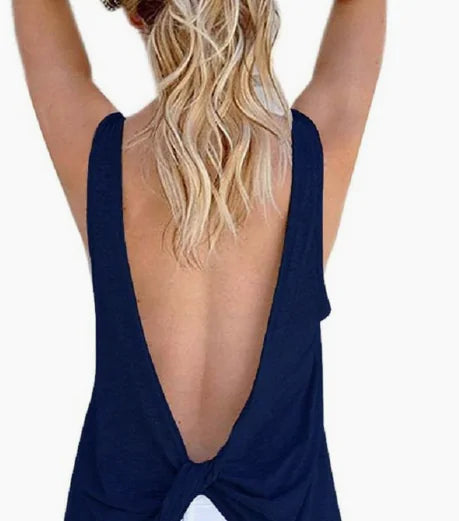 Women's Sleeveless Backless Top