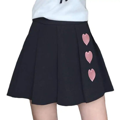 Korean Skirt with Hearts