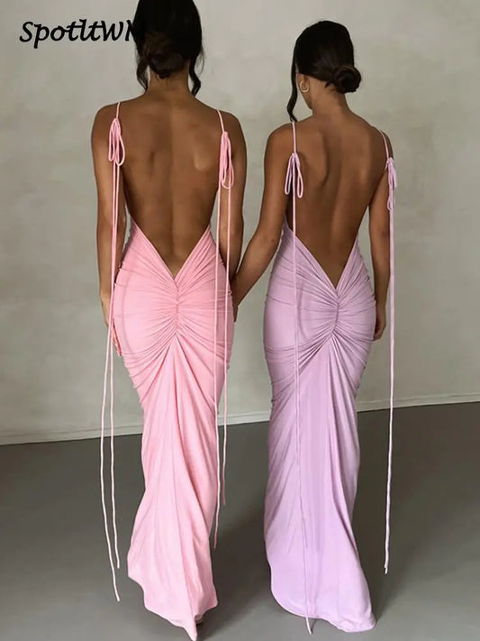 Open Back Dress