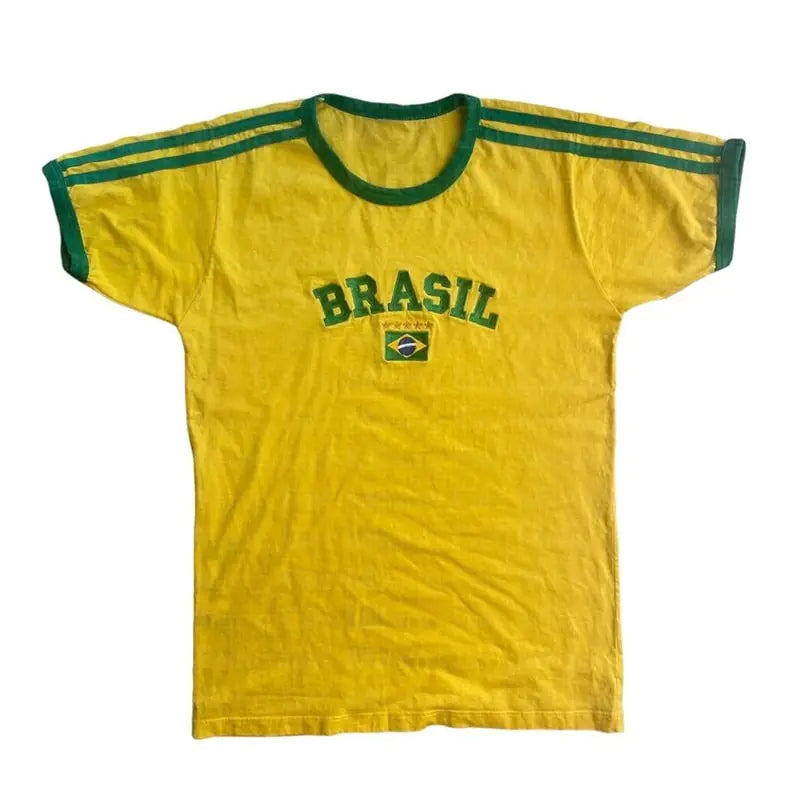 Camiseta Brasil de manga corta para mujer