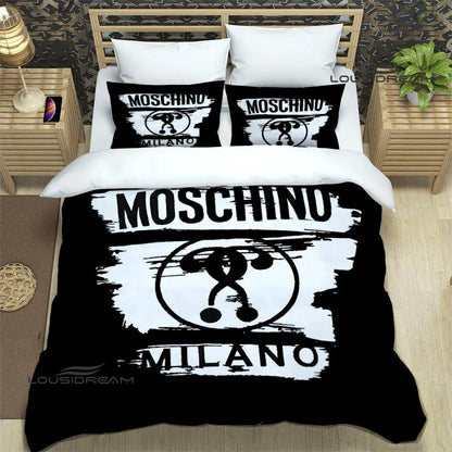 Juego de cama con estampado del logotipo