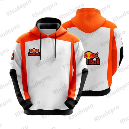 2024 Red Bull 3D Printed Hoodie Hot Jacket Cold Shirt Hoodie And Pocket Speed ​​Sports Hoodie Men's Clothing Brands Luxury 