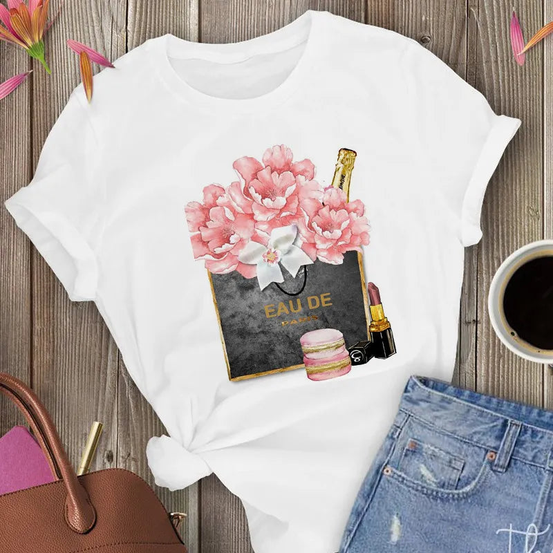 Camiseta de manga corta para mujer