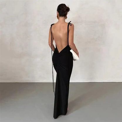 Elegant Open Back Dress 