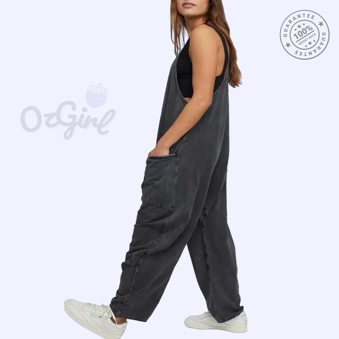 Sleeveless Overall Jumpsuit