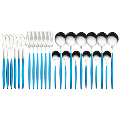 Set de 24 PCS cubiertos para cocina