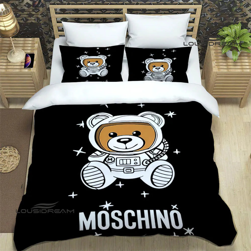 Juego de cama con estampado del logotipo