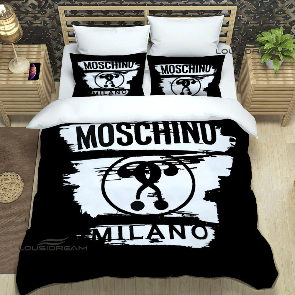 Juego de cama con estampado del logotipo