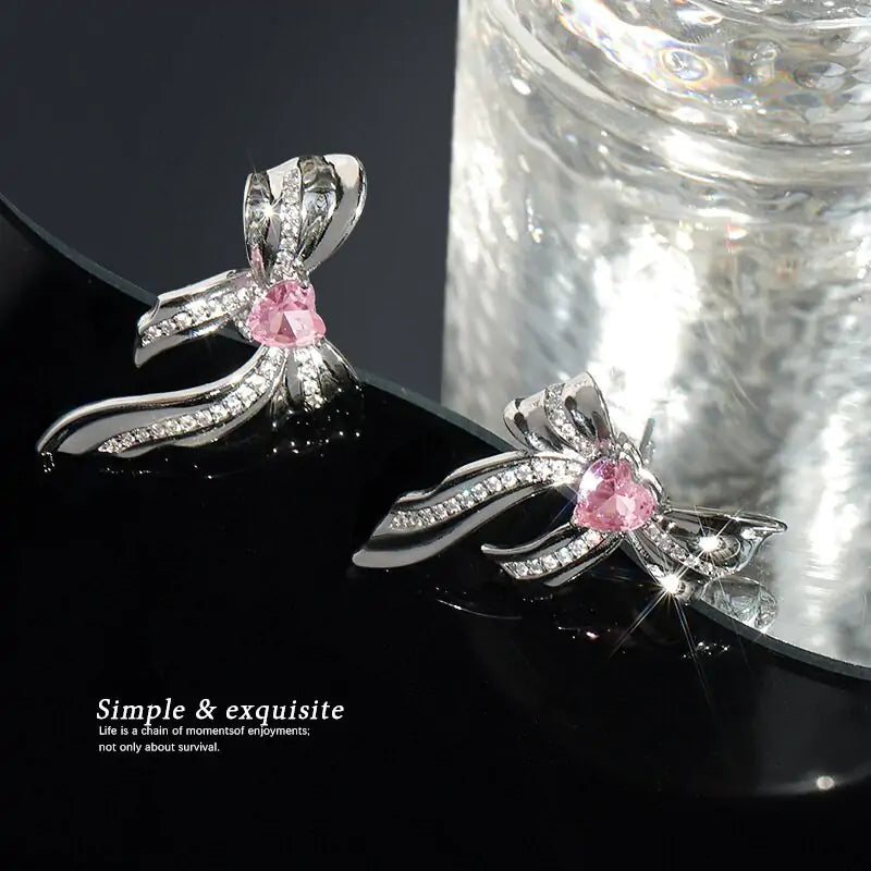 Pendientes Sweet Pink Metal