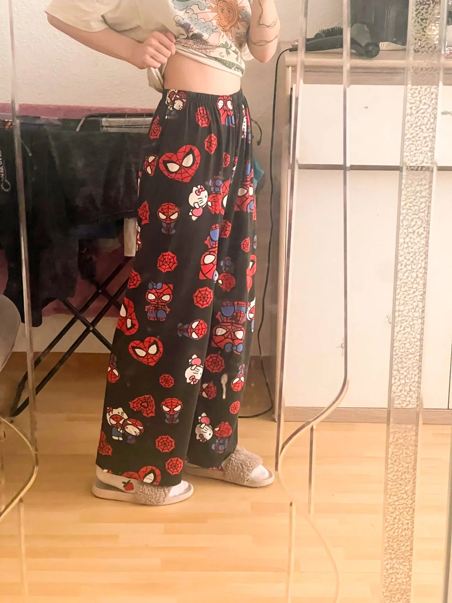 Pantalón de pijama Hello Kitty-Spiderman