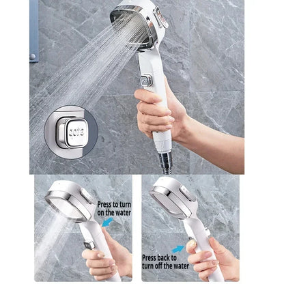 Xiaomi Mijia High Pressure Shower Head Water Saving 3-Modes Shower Heads Water Adjustable Massage Sprayer Bathroom Accessories 