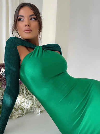 Vestido Bodycon con Detalles Calados