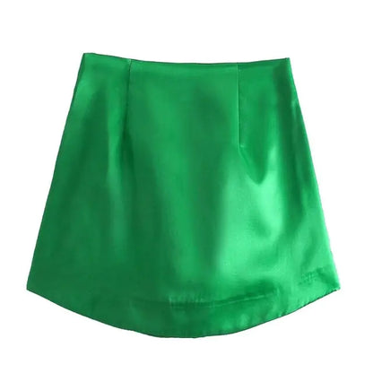 Slim Chic Satin Skirts