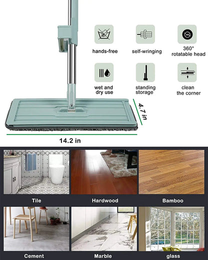 Mopa de Microfibra 360 Sin Manos