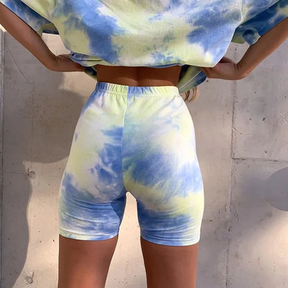 Darlingaga casual tie dye two piece set