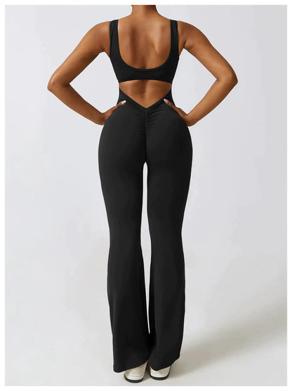 Flare Scrunch Jumpsuit