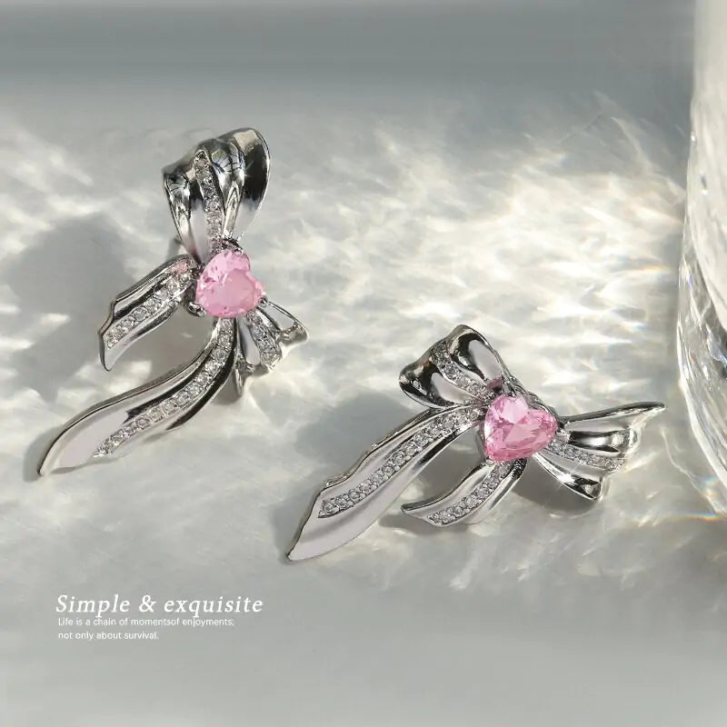 Pendientes Sweet Pink Metal