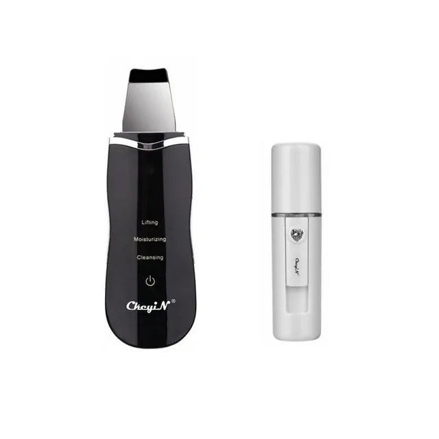 Piel Radiante: Scrubber Ultrasonico + Nano Vaporizador Facial