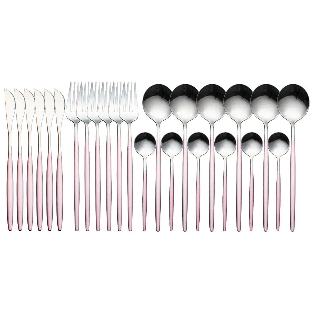 Set de 24 PCS cubiertos para cocina