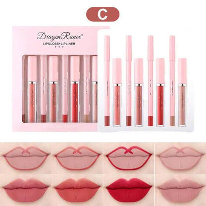 Conjunto de 4 Brillos de Labios y Delineadores